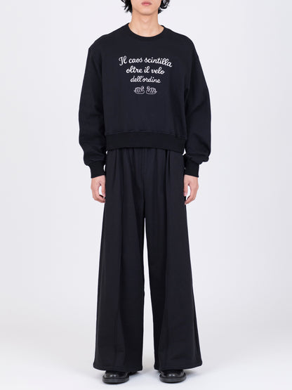 Swan Embroidered Jersey Top