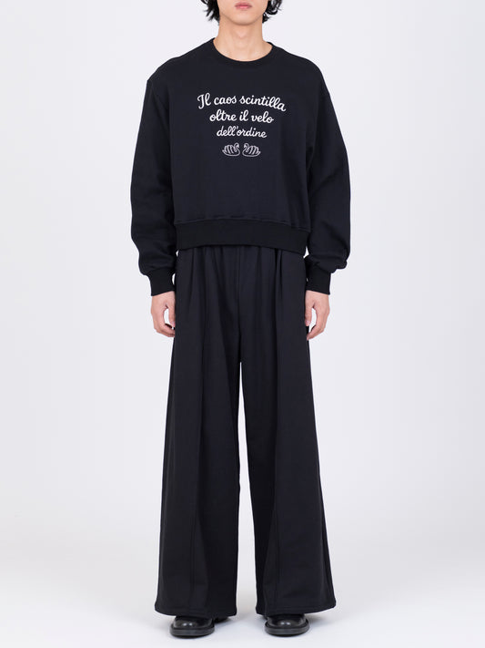 Swan Embroidered Jersey Top