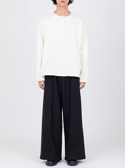 Double Placket Henry Neck T-Shirt