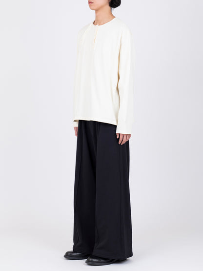 Double Placket Henry Neck T-Shirt