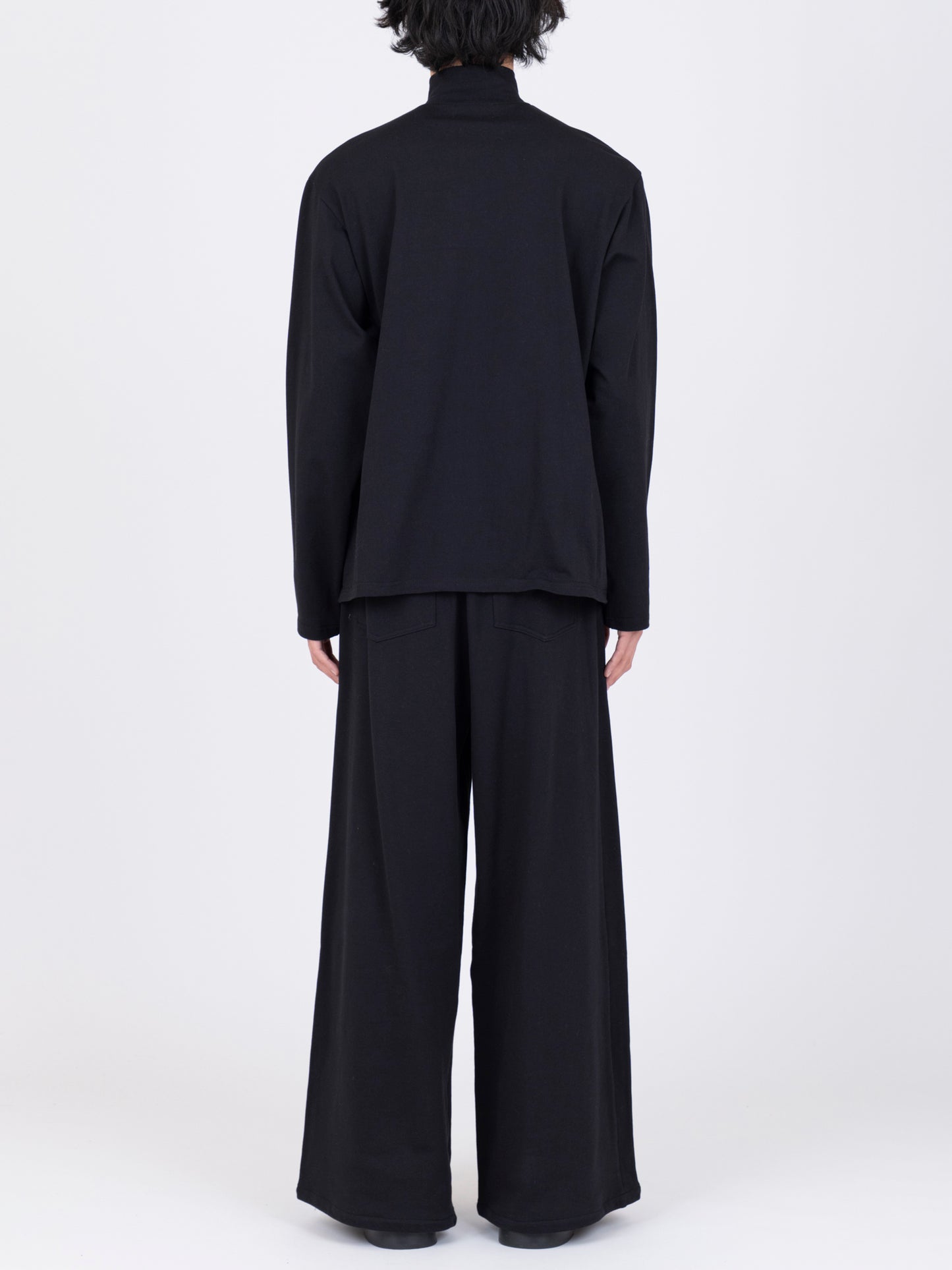 Double Zip High Neck T-Shirt