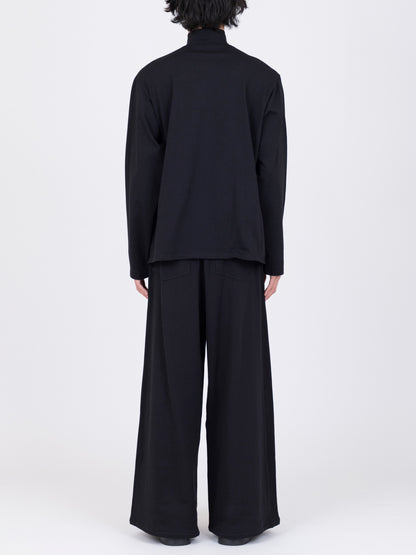 Double Zip High Neck T-Shirt