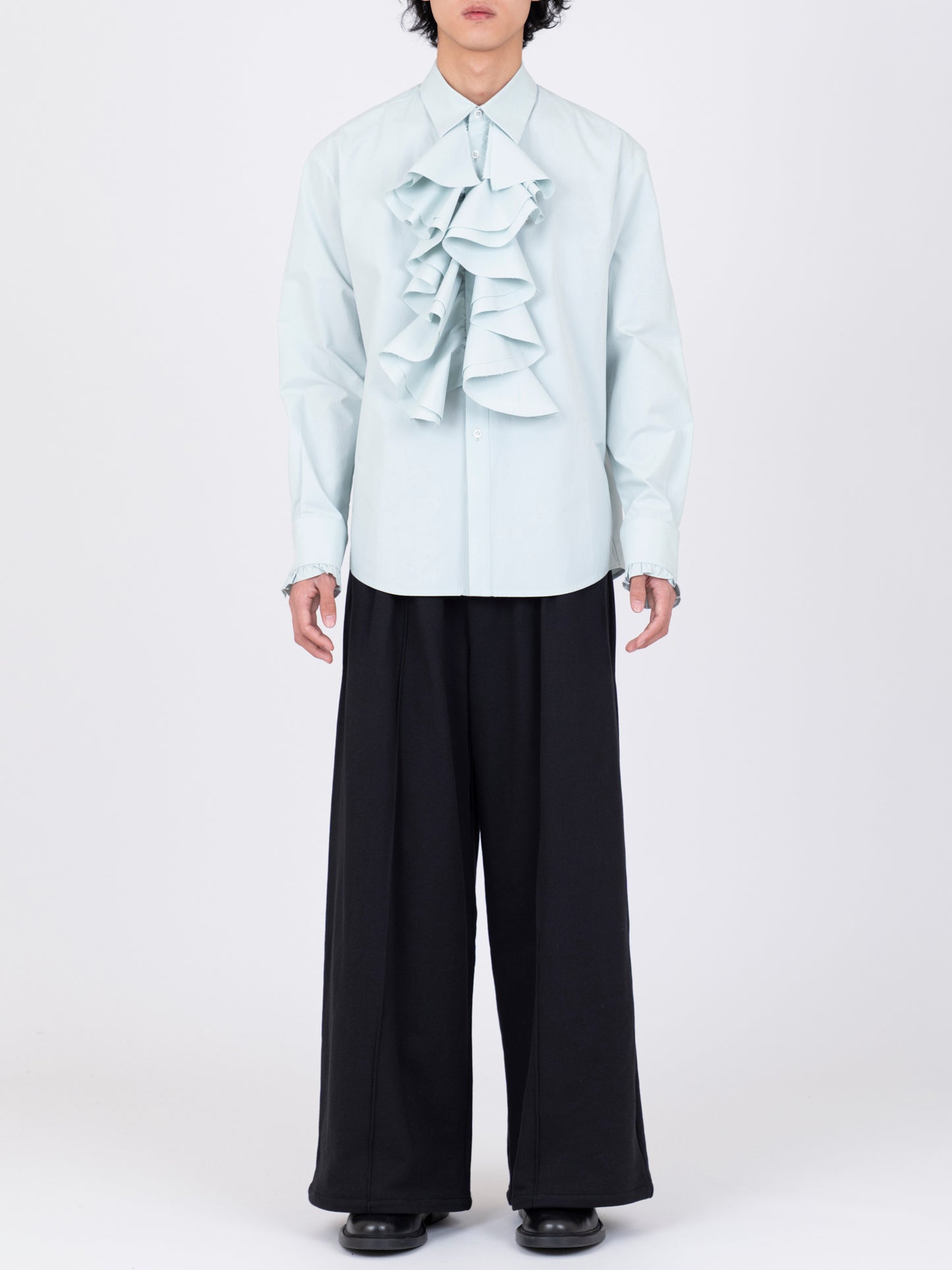 Front Ruffle Shirt