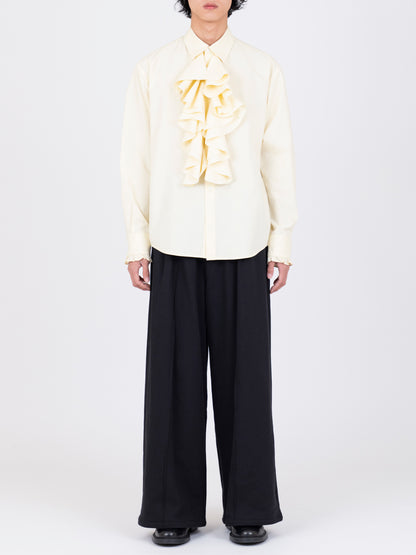 Front Ruffle Shirt