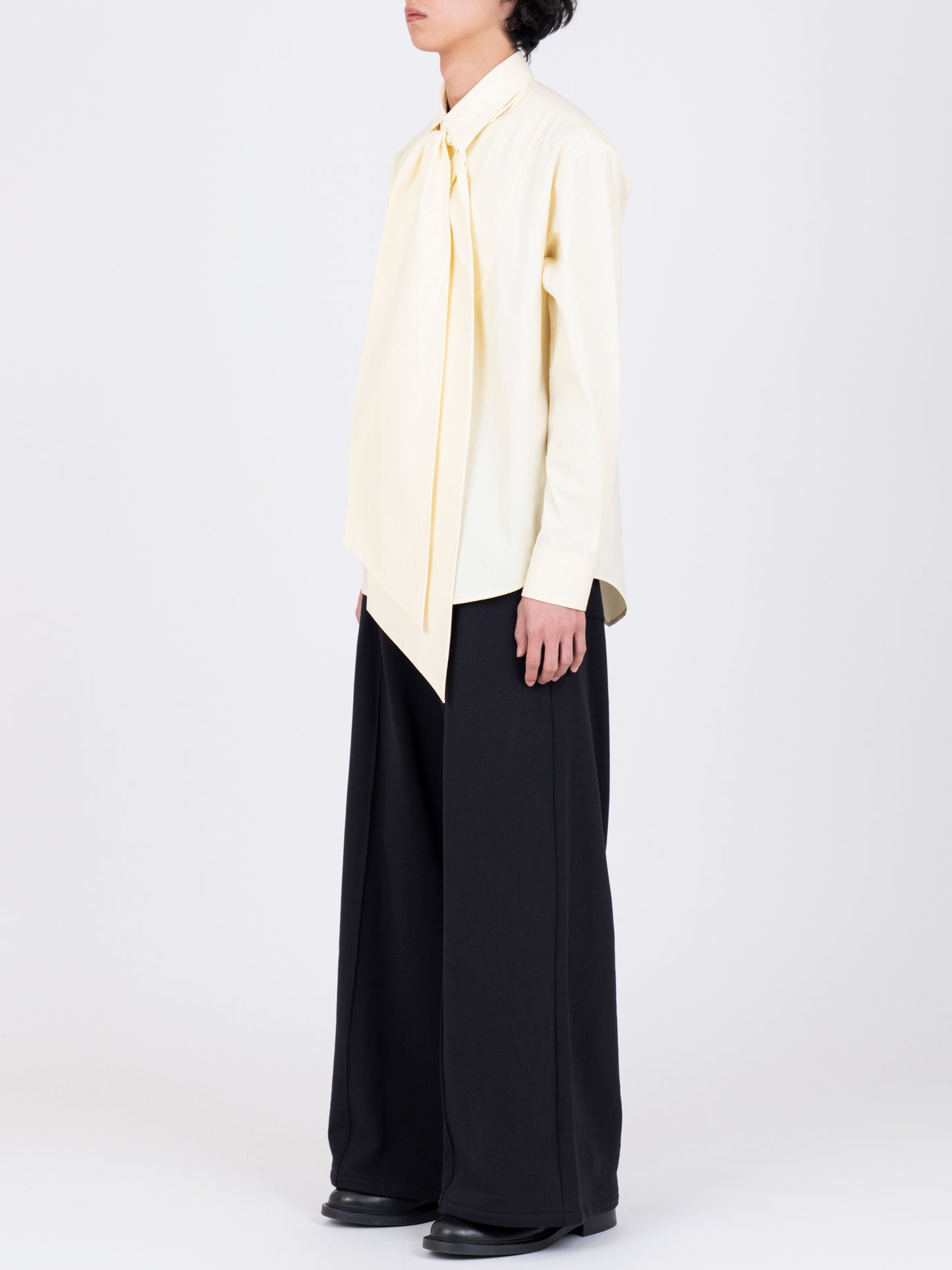 Detachable  Ribbon Collar Shirt