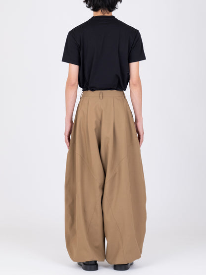 Gabardine Balloon Trousers