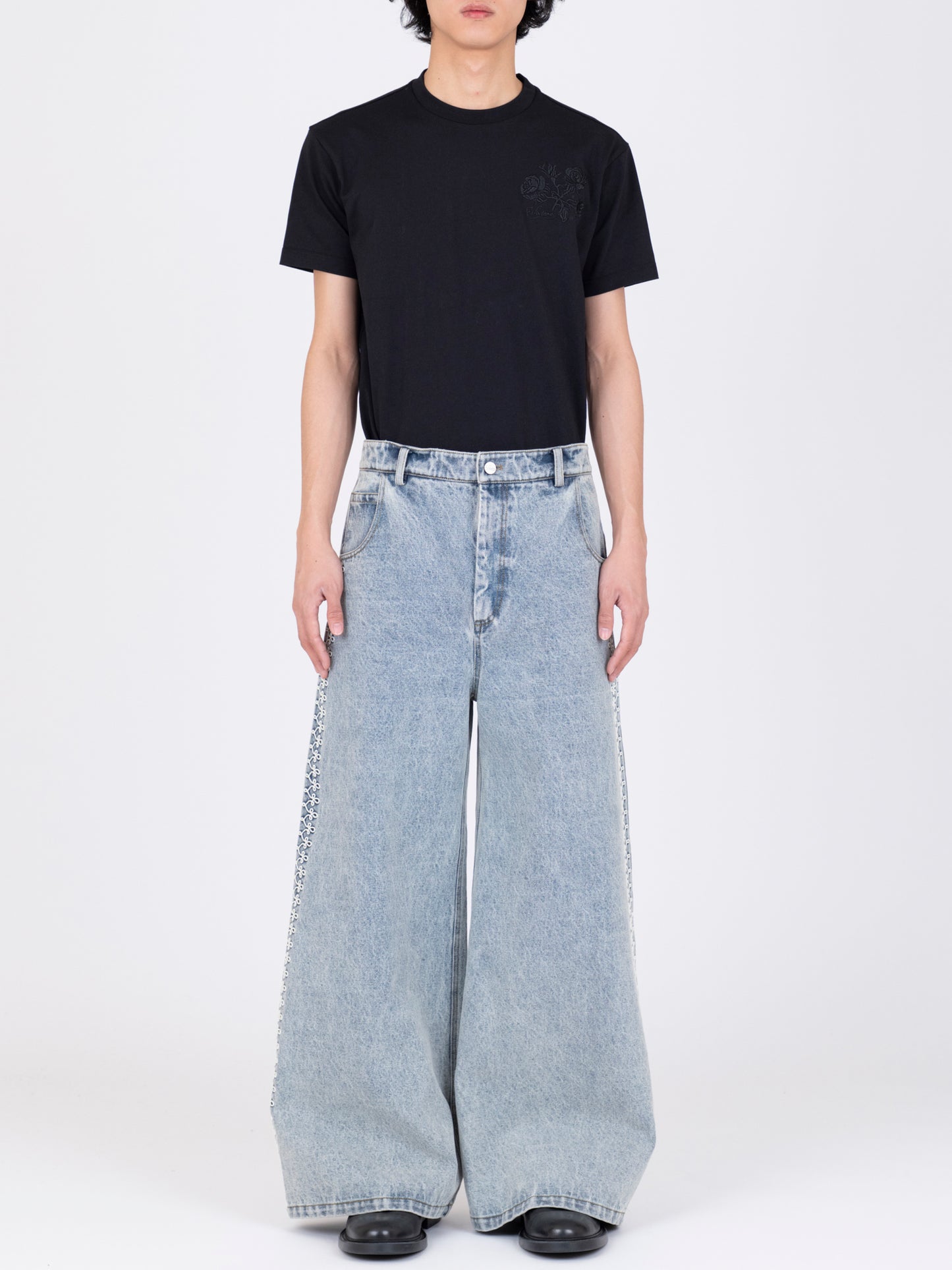French Corded Denim Trousers