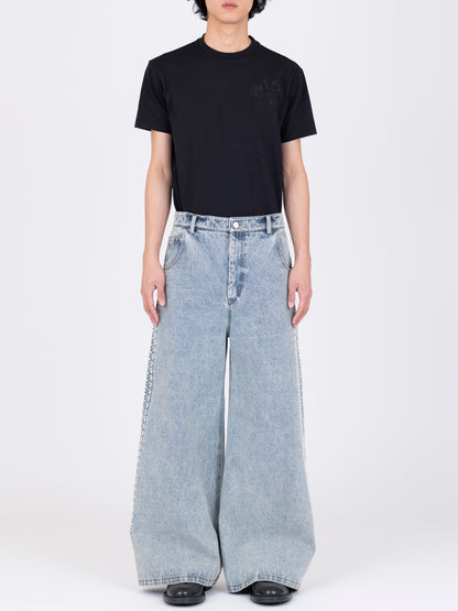 French Corded Denim Trousers