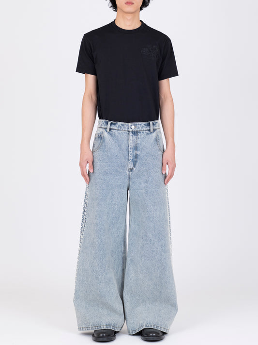French Corded Denim Trousers