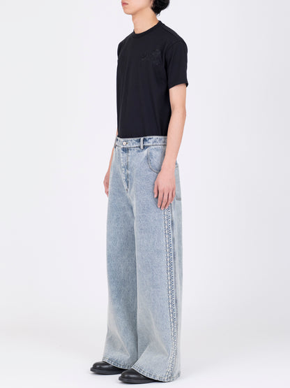 French Corded Denim Trousers