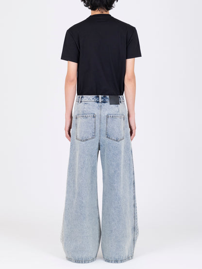 French Corded Denim Trousers
