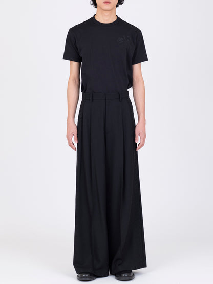 French Corded Wide Trousers