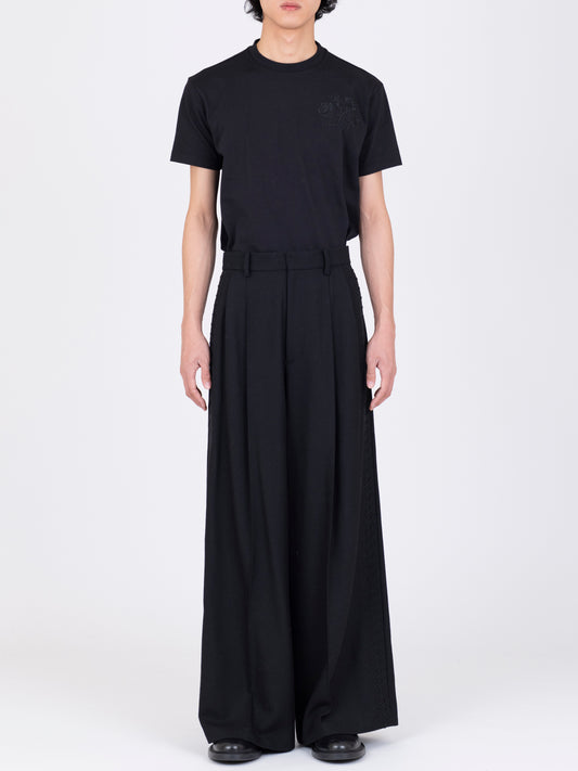French Corded Wide Trousers