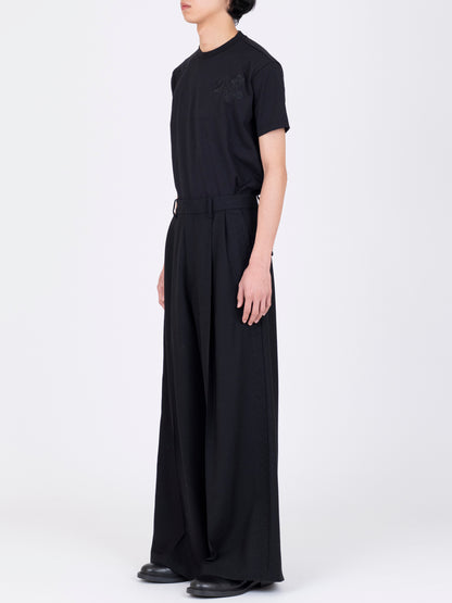 French Corded Wide Trousers