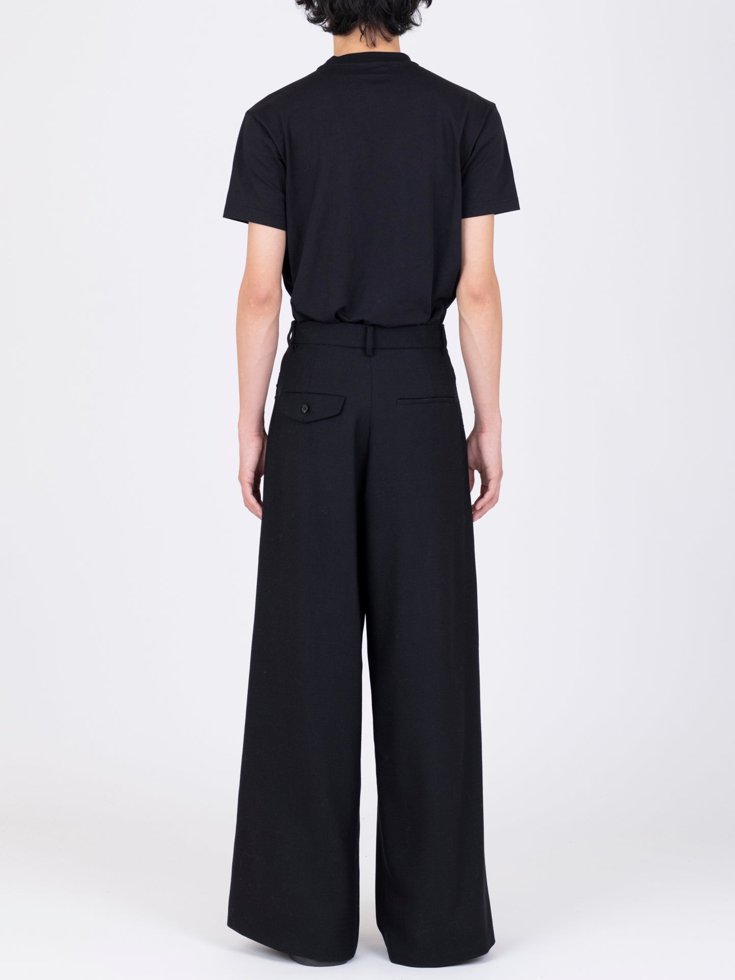 French Corded Wide Trousers
