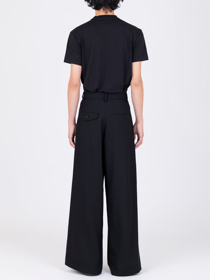 French Corded Wide Trousers
