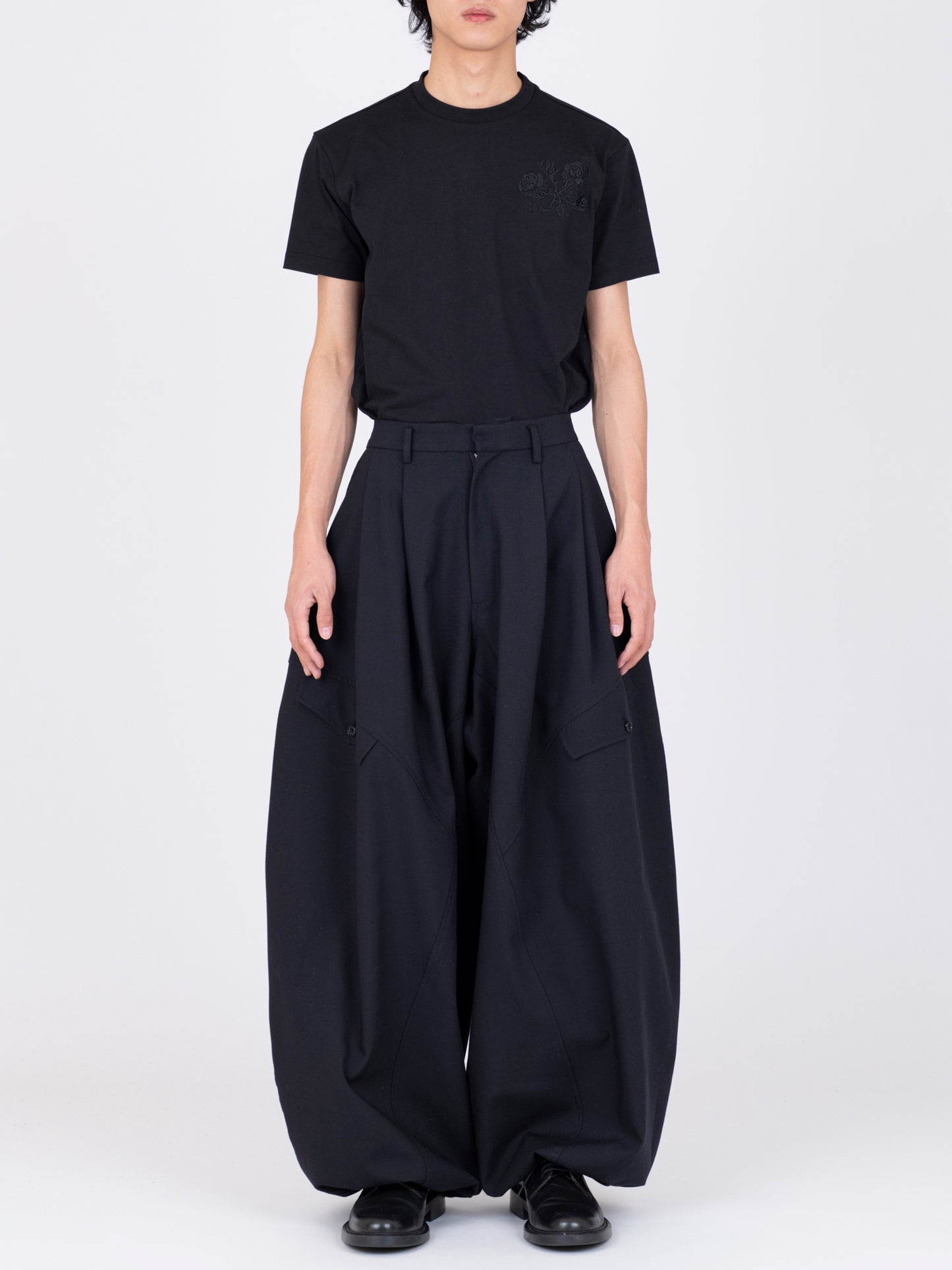 Gabardine Balloon Trousers