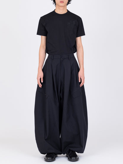 Gabardine Balloon Trousers