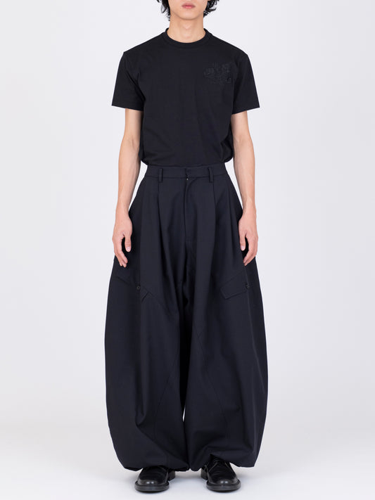 Gabardine Balloon Trousers