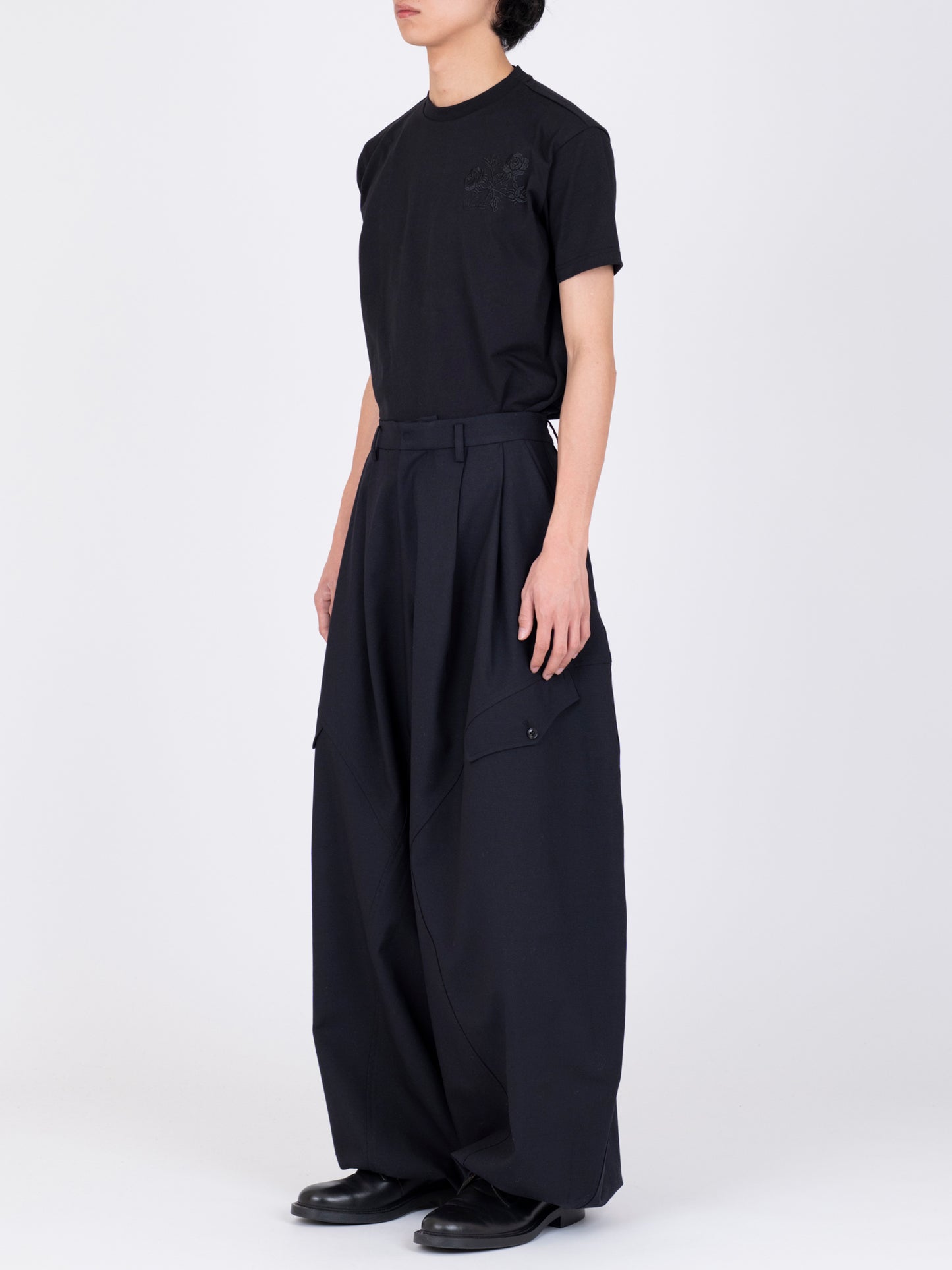 Gabardine Balloon Trousers