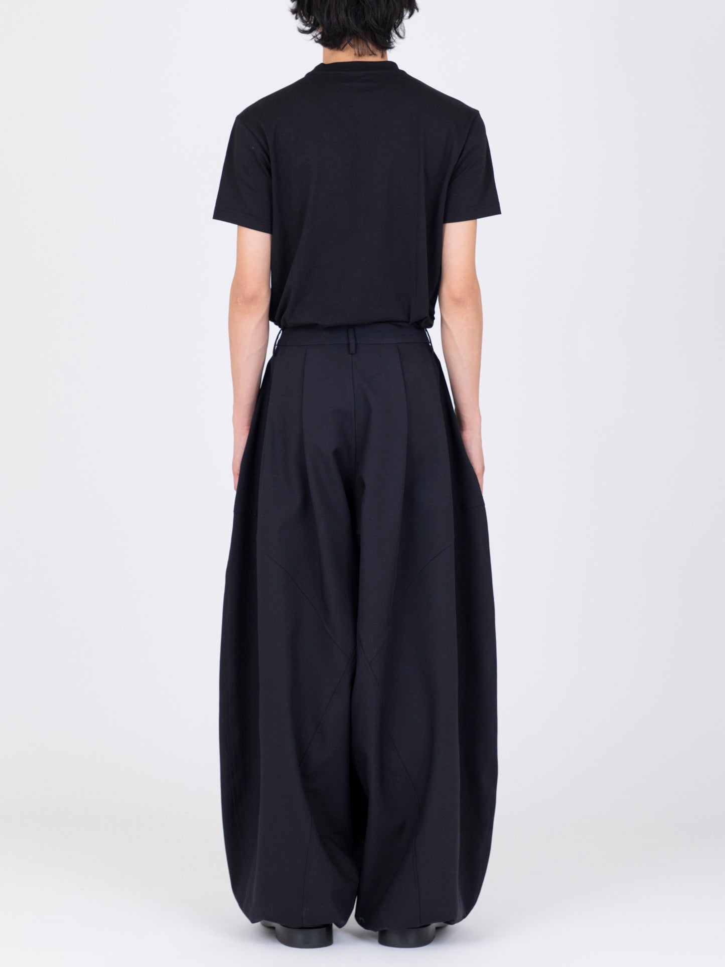 Gabardine Balloon Trousers