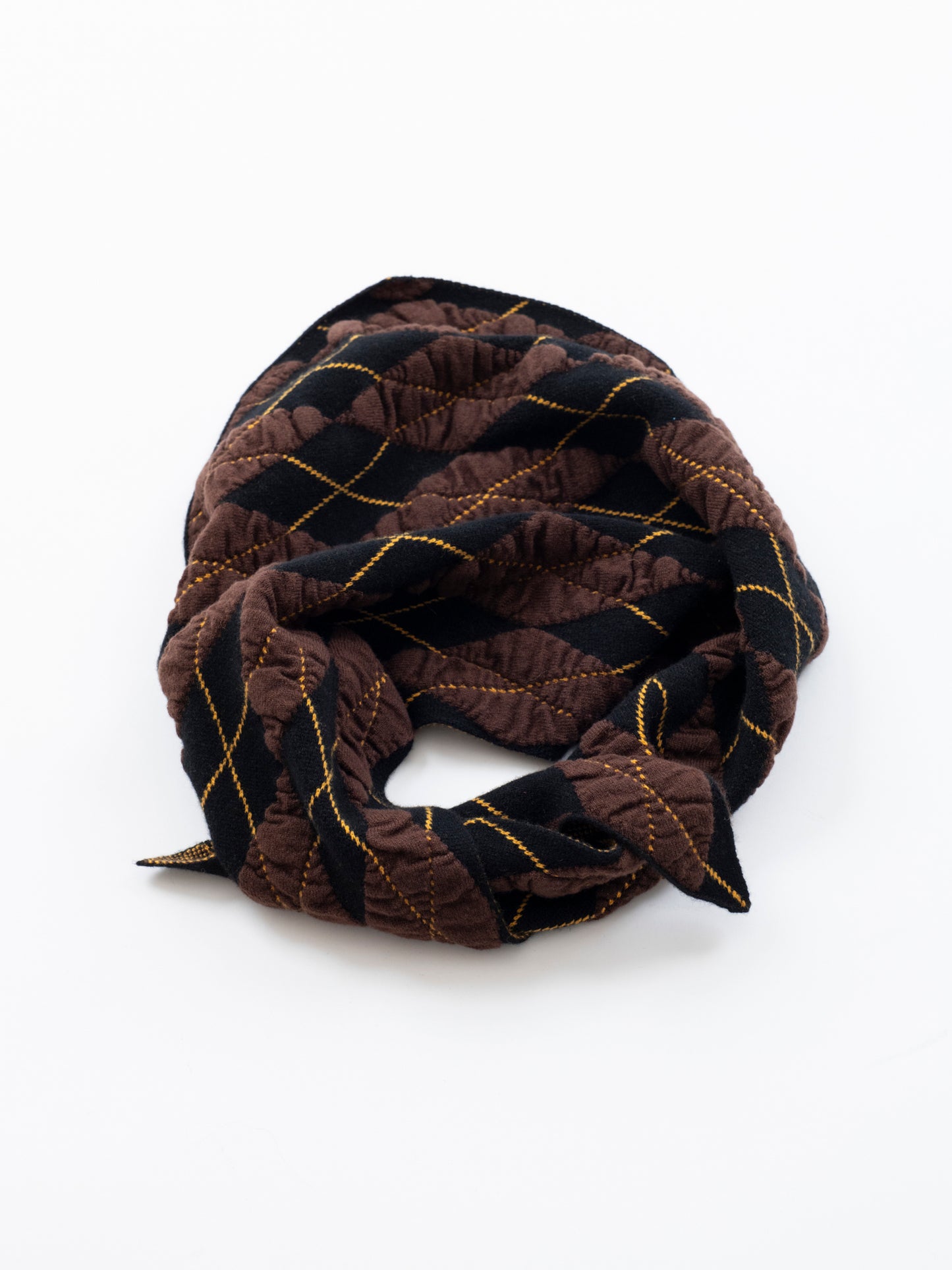 Felted Yarn  Argyle Scarf