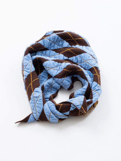 Felted Yarn  Argyle Scarf