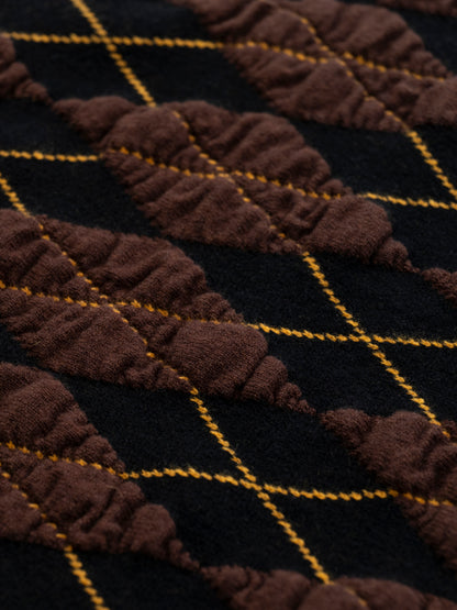 Felted Yarn  Argyle Scarf