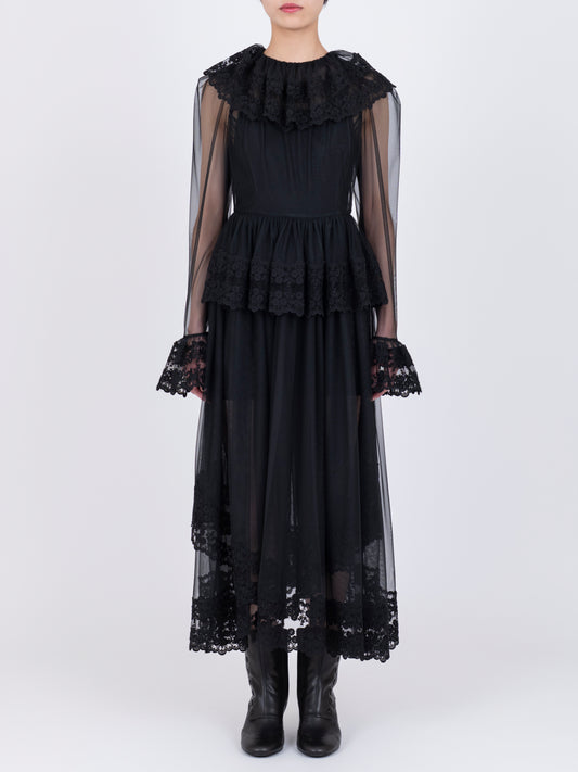 Dentelle Tape Tulle Dress