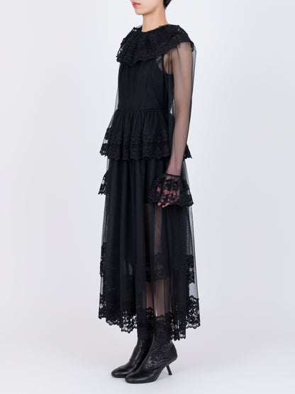 Dentelle Tape Tulle Dress