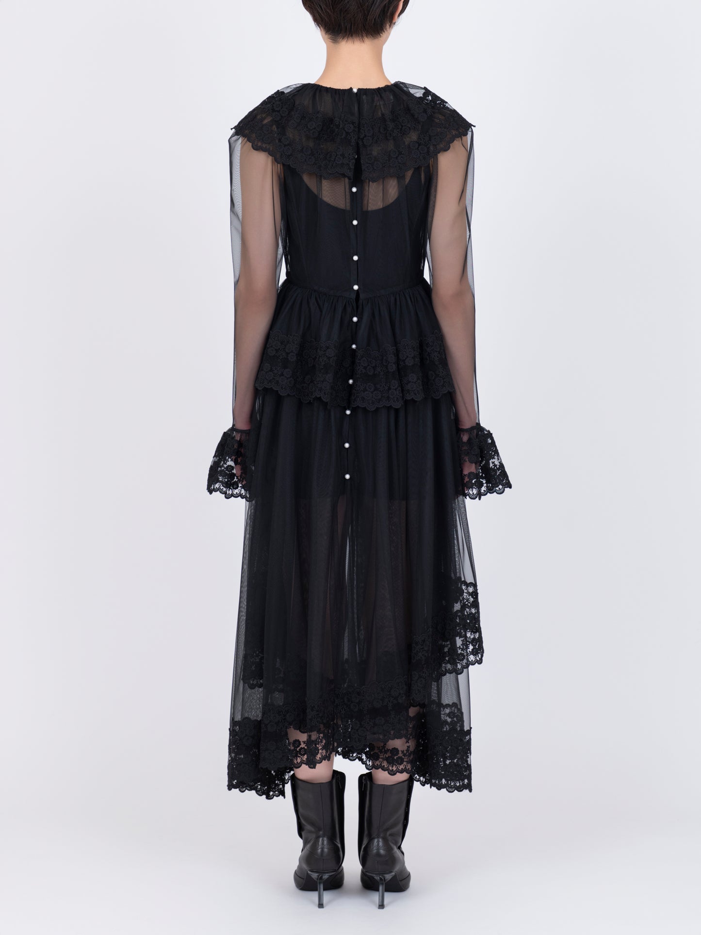 Dentelle Tape Tulle Dress