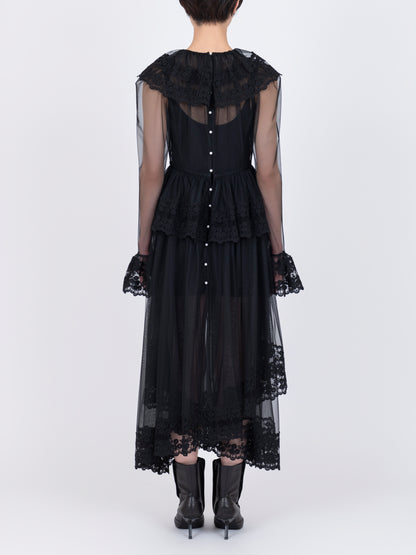Dentelle Tape Tulle Dress