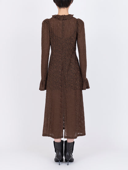 Jacquard Drapé Dress