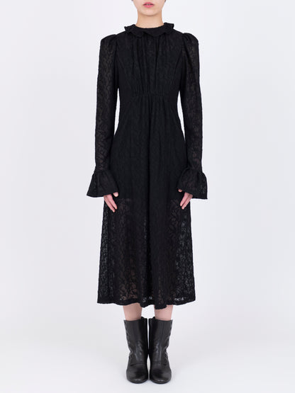 Jacquard Drapé Dress