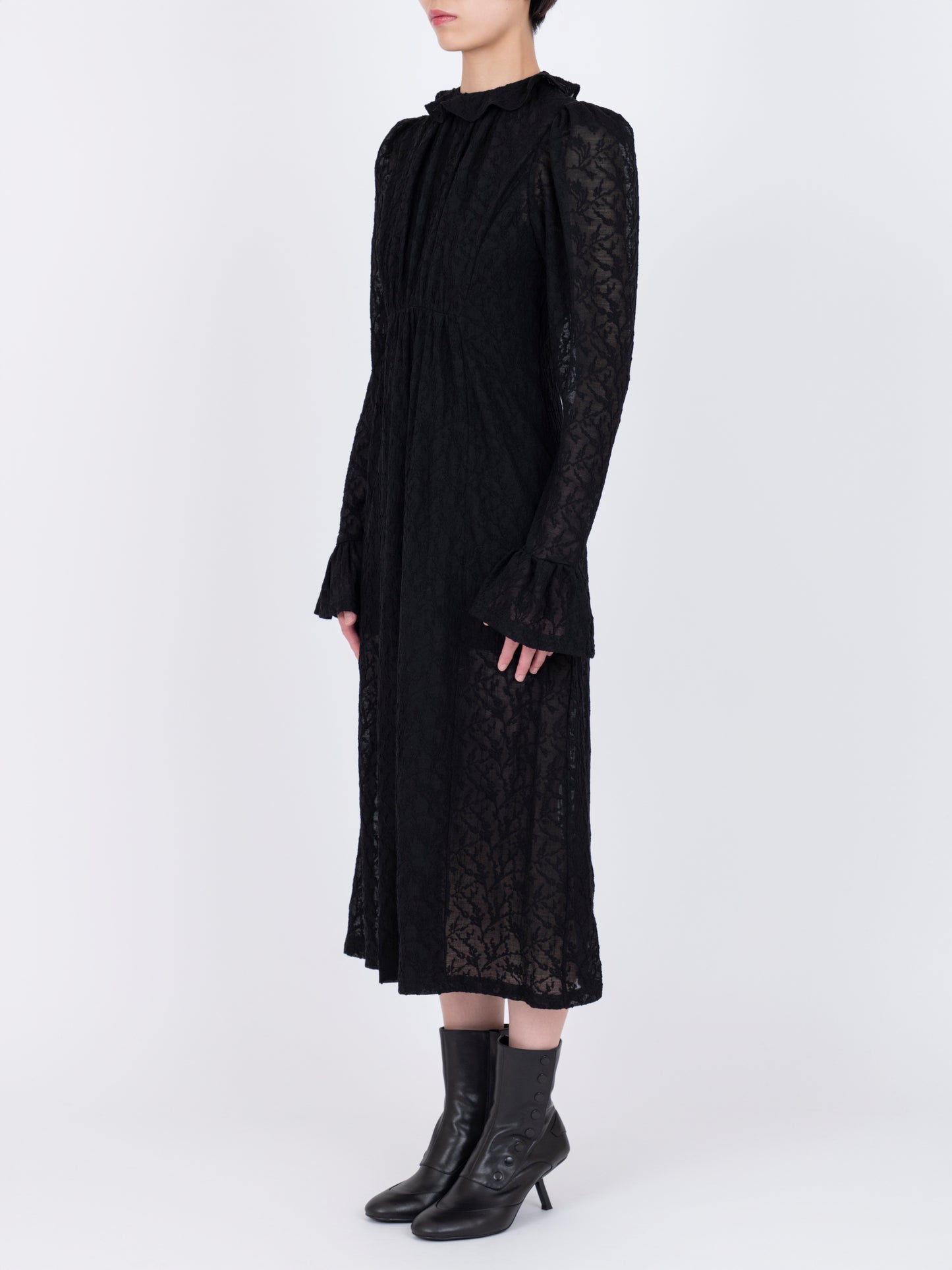 Jacquard Drapé Dress
