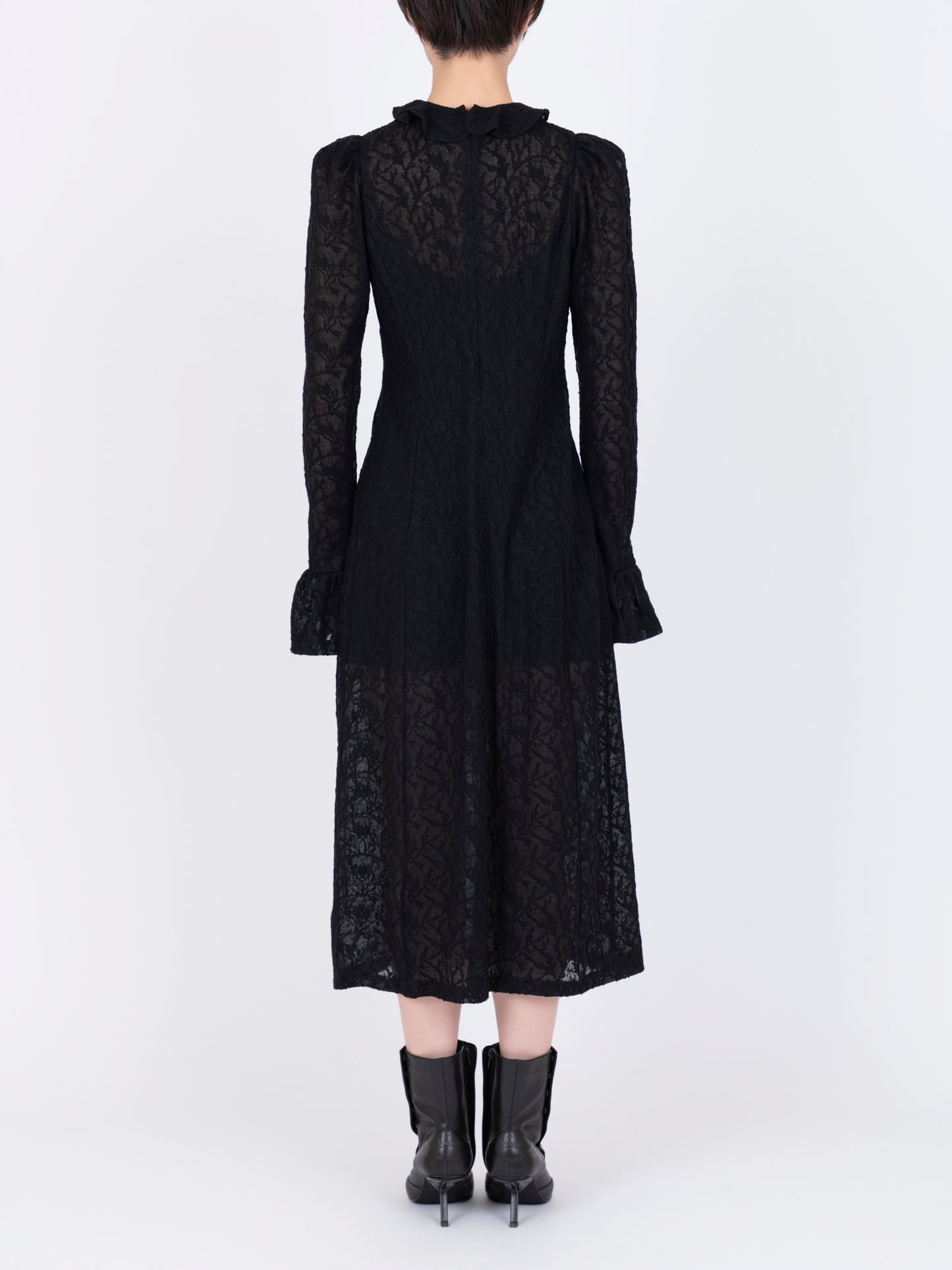 Jacquard Drapé Dress