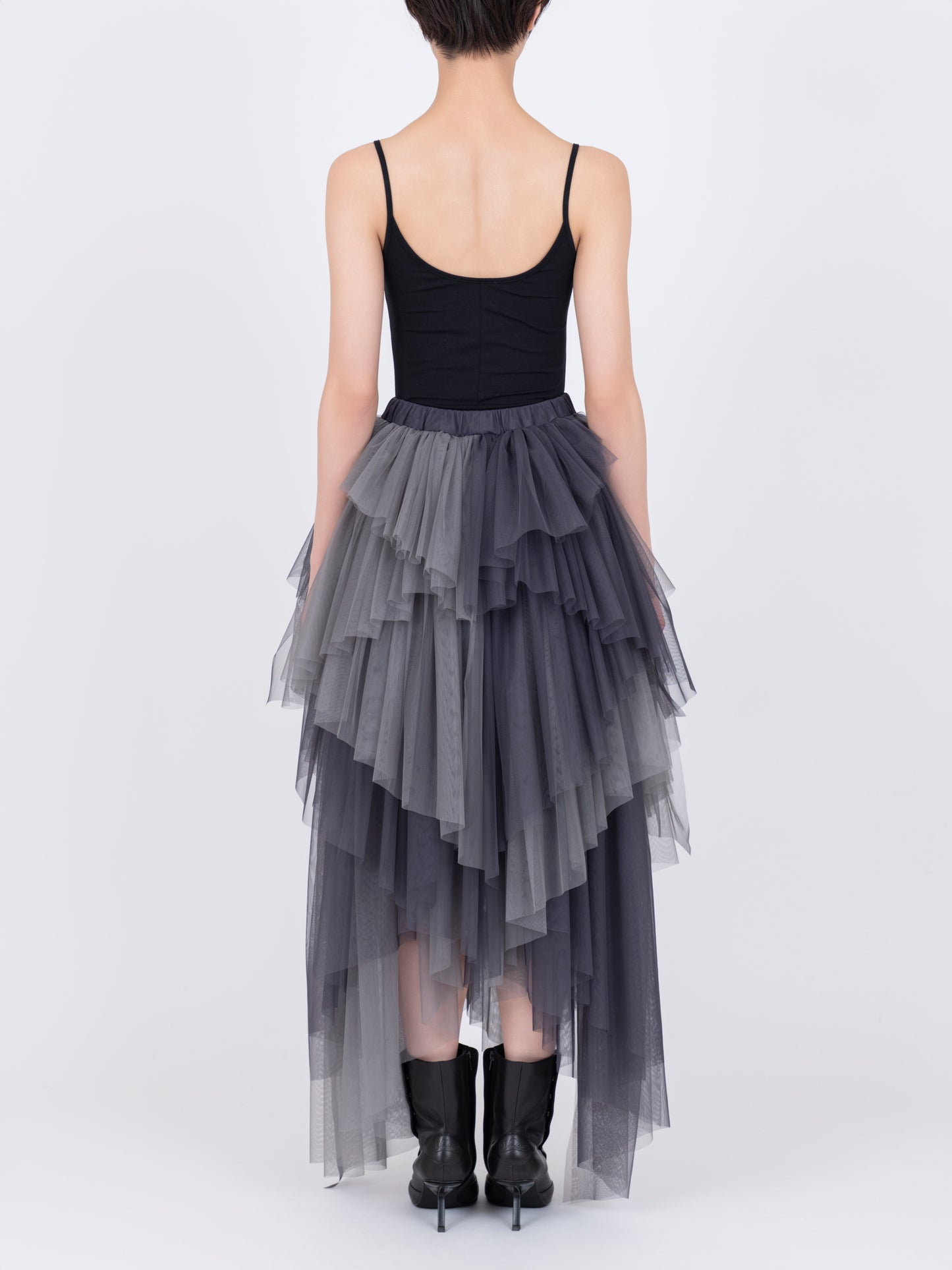 Tulle Volant Skirt