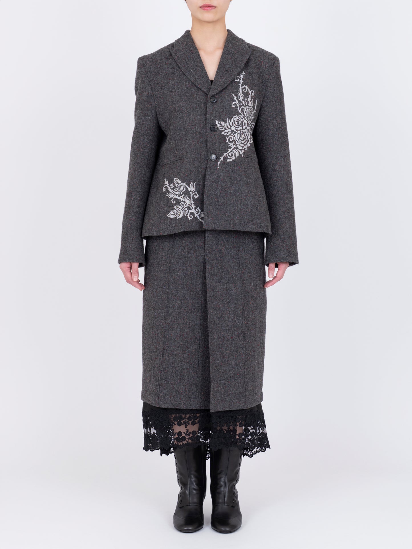 Plis Creux Blazer Rose Cross Stitch