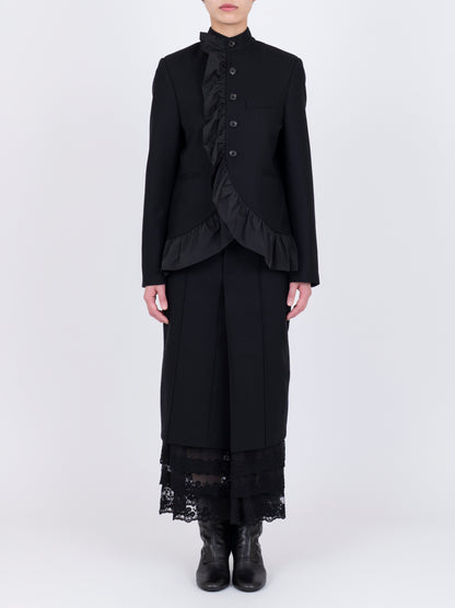 Volant Stand Collar Jacket