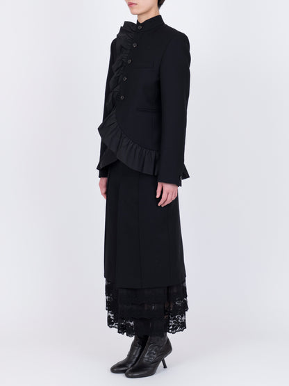 Volant Stand Collar Jacket