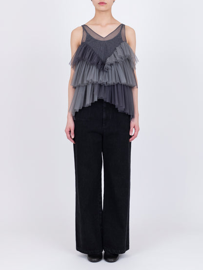 Tulle Volant Camisole