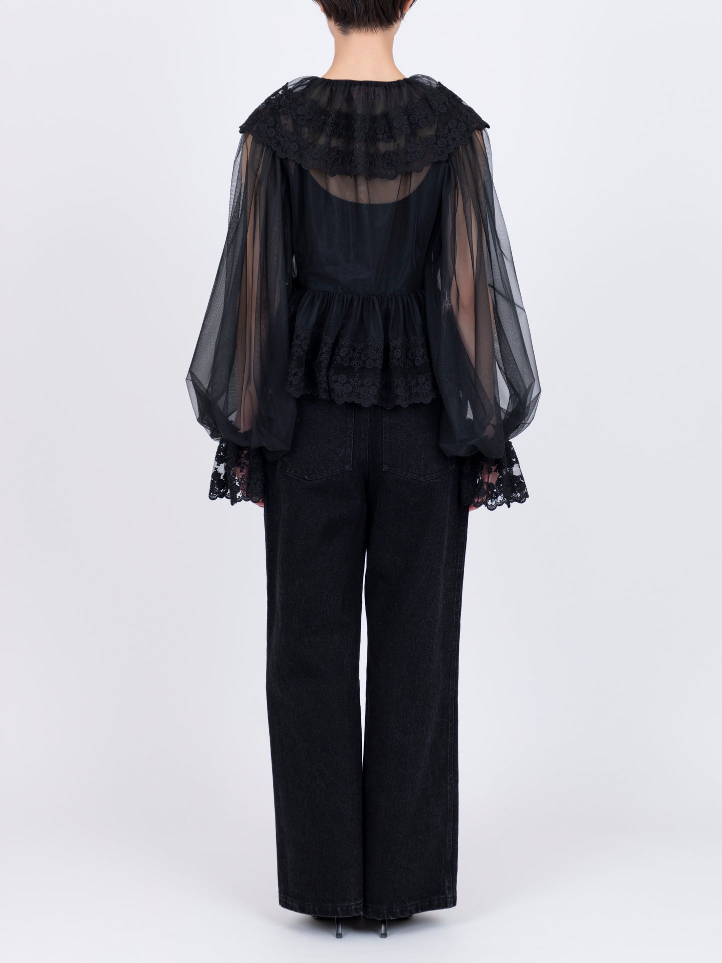 Dentelle Tape Tulle Blouse