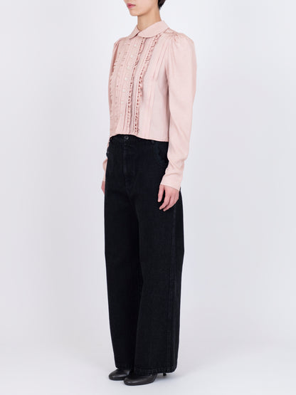 Plis Volant Blouse