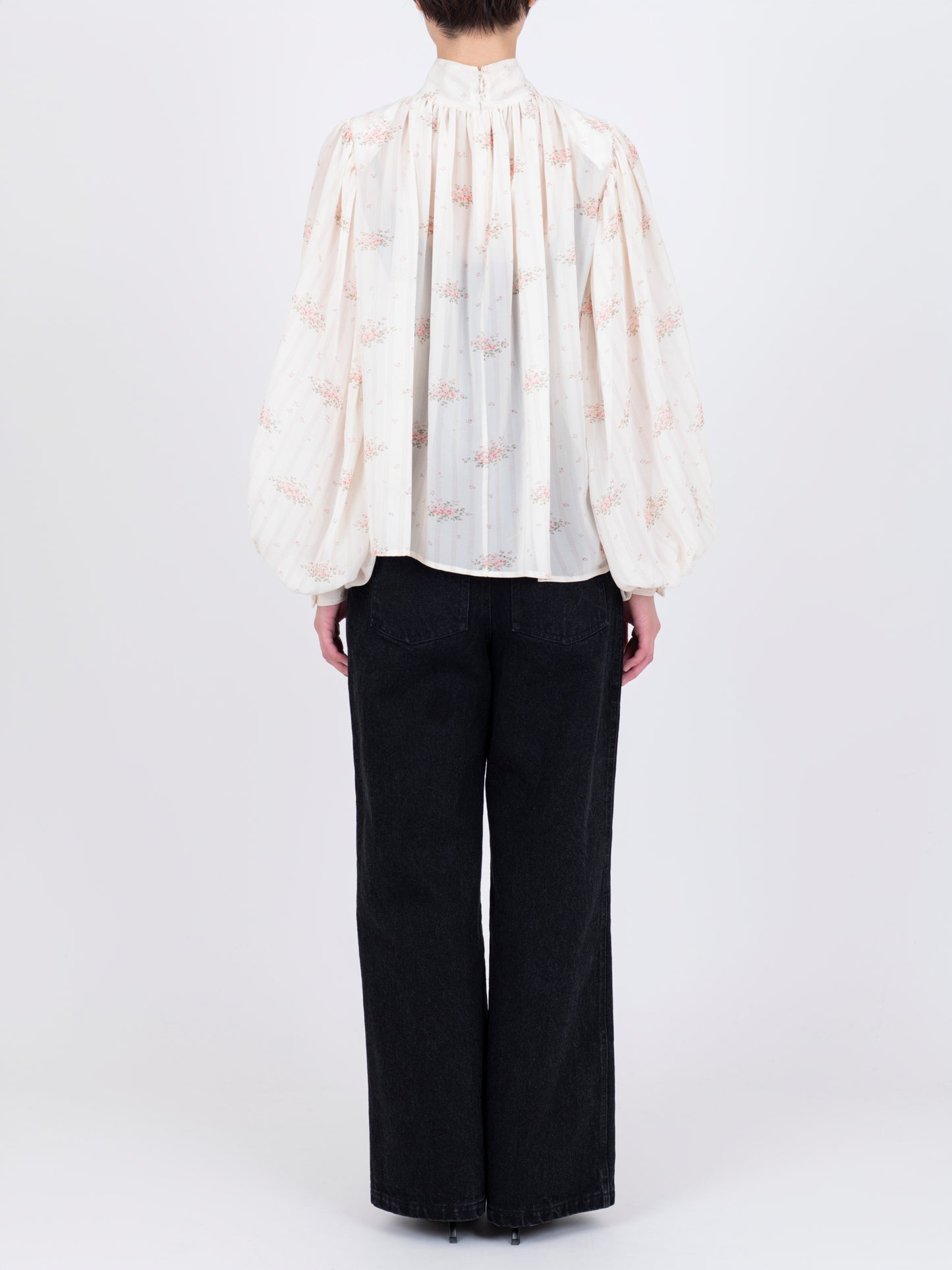 Printed Drapé Blouse