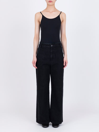 Matelasse Denim Trousers