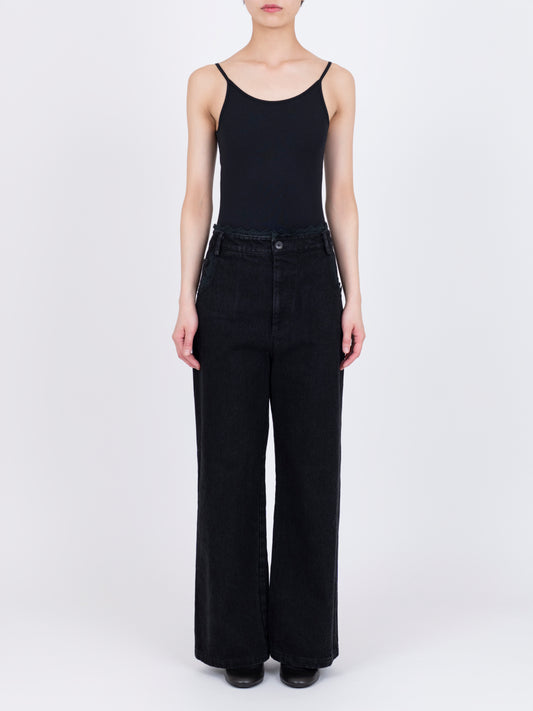 Matelasse Denim Trousers