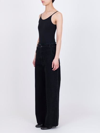 Matelasse Denim Trousers