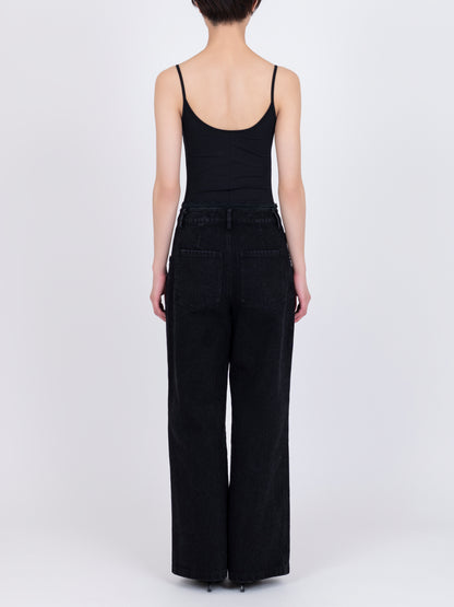 Matelasse Denim Trousers