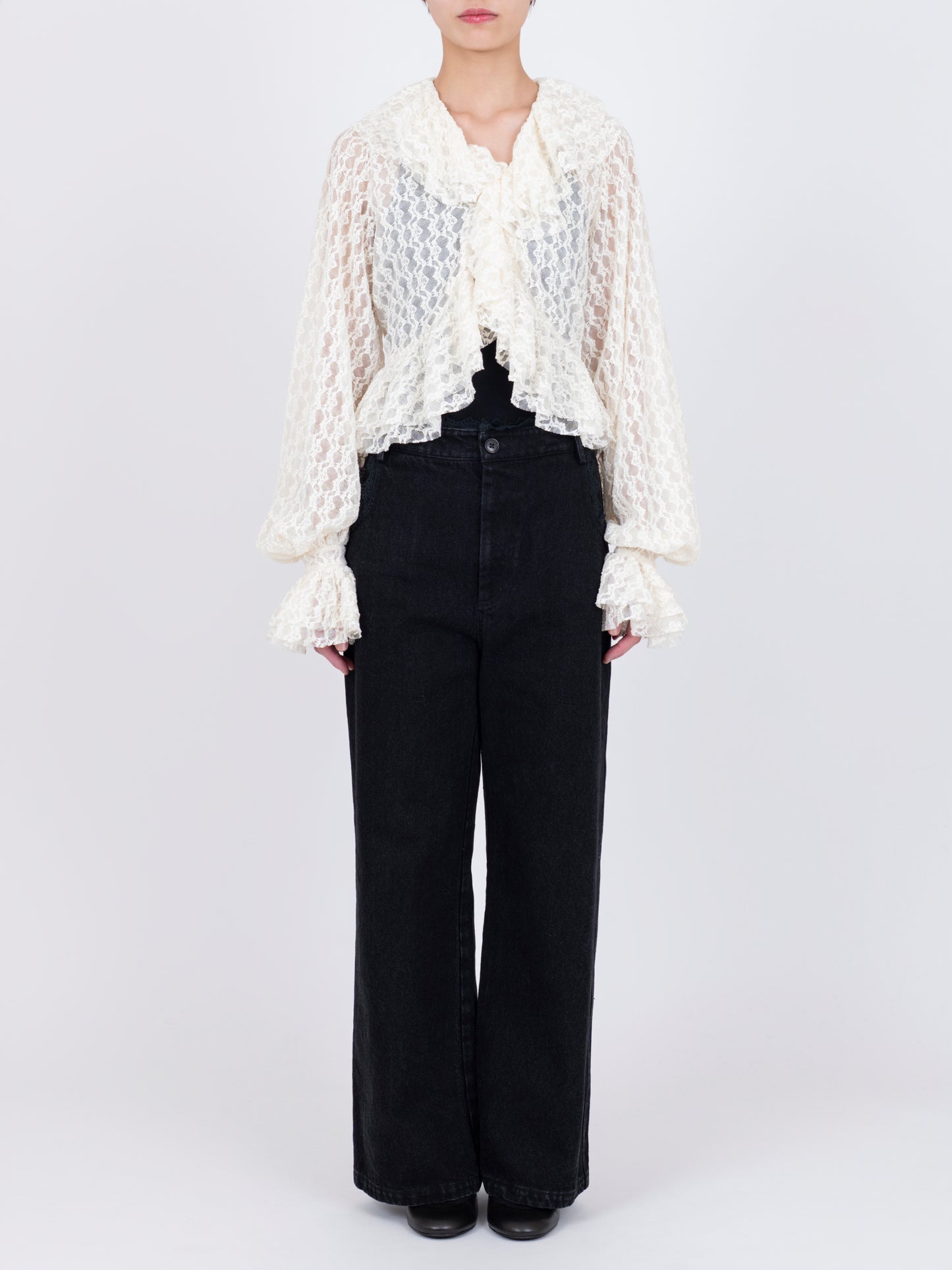 Dentelle Géométrique Blouse