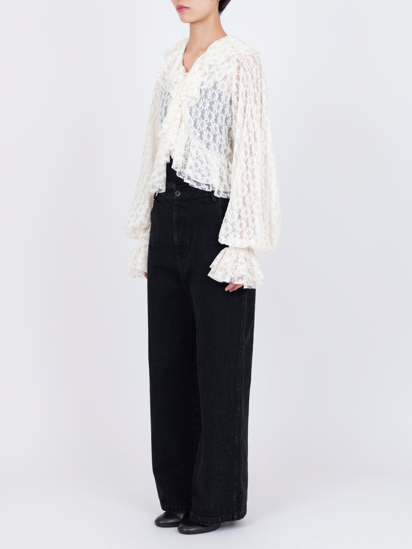 Dentelle Géométrique Blouse